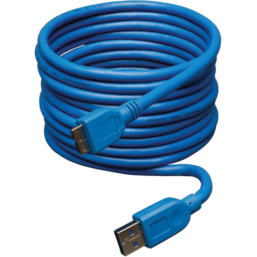 Tripp Lite 10ft USB 3.0 SuperSpeed Device Cable USB-A Male to USB Micro-B Male - (A to Micro-B M/M) 10-ft. - U326-010