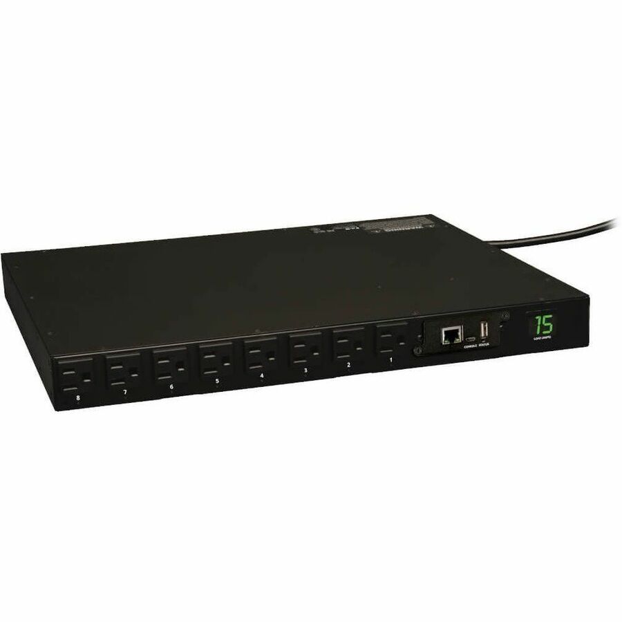Tripp Lite PDU Switched 120V 1.4kW 15A 16 5-15R 5-15P 1URM Horizontal TAA - 1UHorizontal Rackmount, Vertical Rackmount - PDUMH15NET