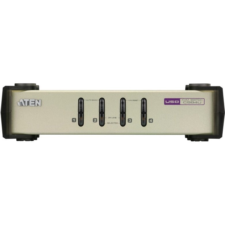 ATEN CubiQ KVM Switch - 4 Computer(s) - QXGA - 2048 x 1536 - 2 x PS/2 Port - 2 x USB1 x VGA - CS84U