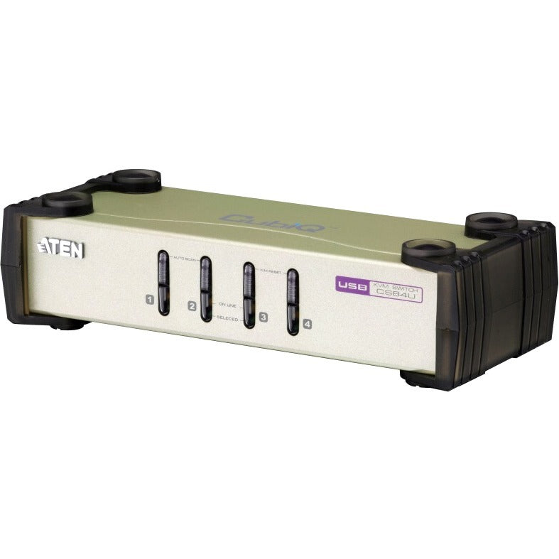 ATEN CubiQ KVM Switch - 4 Computer(s) - QXGA - 2048 x 1536 - 2 x PS/2 Port - 2 x USB1 x VGA - CS84U