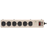 Tripp Lite 6-Outlet Commercial-Grade Surge Protector, 6 ft. (1.83 m) Cord, 900 Joules, 12.5-in. length - Receptacles: 6 x NEMA 5-15R - 900J - PM6SN1
