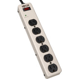 Tripp Lite 6-Outlet Commercial-Grade Surge Protector, 6 ft. (1.83 m) Cord, 900 Joules, 12.5-in. length - Receptacles: 6 x NEMA 5-15R - 900J - PM6SN1