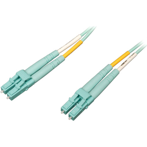 Tripp Lite 10M 10Gb/100Gb Dplx Multimode 50/125 OM4 Fiber Cable LC/LC Aqua - LSZH Fiber Patch Cable (LC/LC) - Aqua, 10M (33-ft.) - N820-10M-OM4