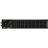 Tripp Lite PDU Metered ATS 208V / 240V 30A 16 C13; 2 C19; 1 L6-30R 2URM - 2UHorizontal Rackmount - PDUMH30HVAT