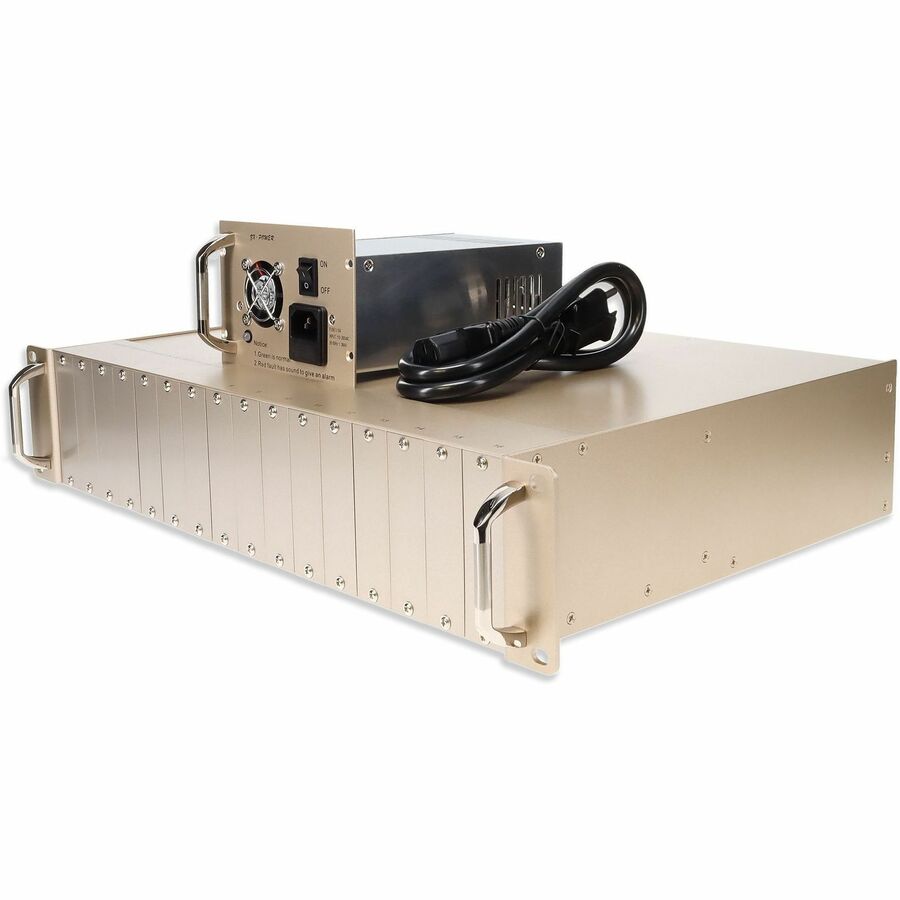 AddOn 19 inch Unmanaged Media Converter Chassis with 16-Slot Rack Mount - 100% compatible and guaranteed to work - ADD-RACK-16