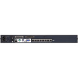 ATEN KH1508A KVM Extender - 8 Computer(s) - UXGA - 1600 x 1200 Maximum Video Resolution - 8 x Network (RJ-45) - 2 x PS/2 Port - 1 x VGA - 110 V AC, 220 V AC Input Voltage - Rack-mountable - 1U - KH1508A