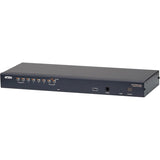 ATEN KH1508A KVM Extender - 8 Computer(s) - UXGA - 1600 x 1200 Maximum Video Resolution - 8 x Network (RJ-45) - 2 x PS/2 Port - 1 x VGA - 110 V AC, 220 V AC Input Voltage - Rack-mountable - 1U - KH1508A