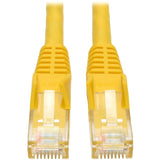 Tripp Lite 2ft Cat6 Gigabit Snagless Molded Patch Cable RJ45 M/M Yellow 2' - Category 6 for Network Device - 2ft - 1 x RJ-45 Male Network - 1 x RJ-45 Male Network - Yellow - N201-002-YW