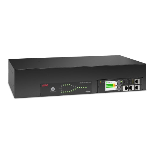APC NetShelter Rack Automatic Transfer Switch, 2U, 30A, 120V, 2 L5-30P IN, 16 5-20R OUT, 50/60Hz - AP4453A APC