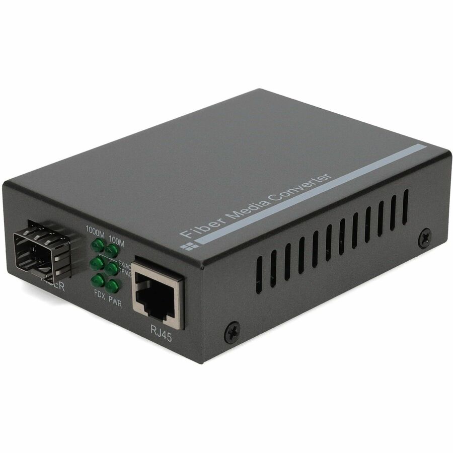 AddOn 10/100/1000Base-TX(RJ-45) to Open SFP Port Media Converter - 100% compatible and guaranteed to work - ADD-GMC-SFP