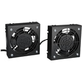 Tripp Lite Wallmount Rack Enclosure Cooling Roof Fan Kit 120V 5-15P - 1570.9 gal/min Maximum Airflow - NEMA 5-15P - 2 pc(s) - Cabinet - SRFANWM