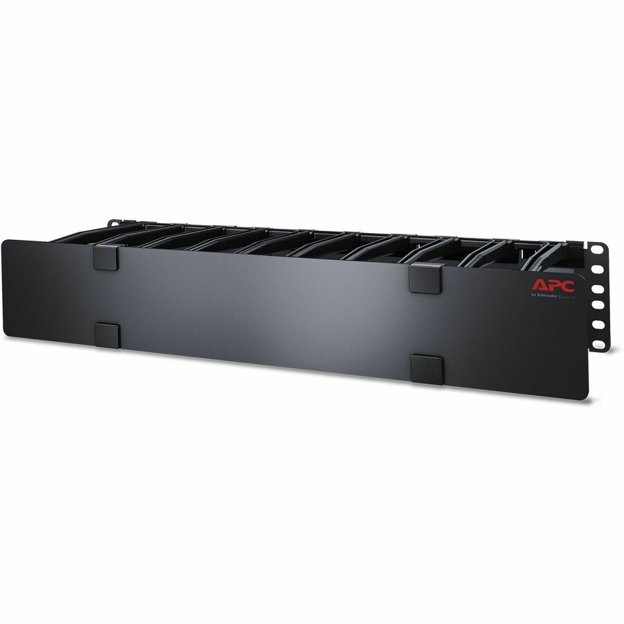 APC by Schneider Electric Horizontal Cable Manager - Cable Manager - Black - 2U Rack Height - AR8603A