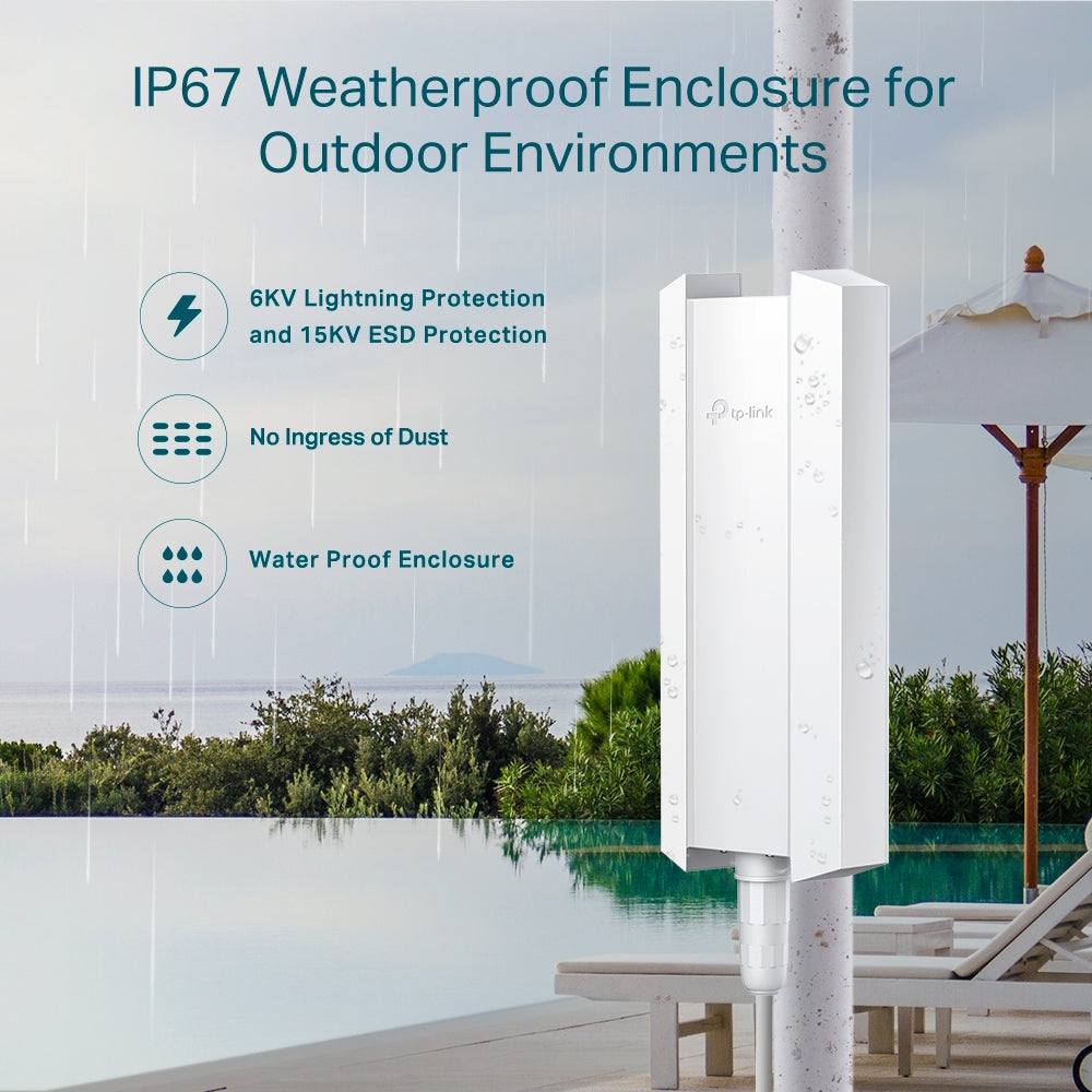 TP-Link Omada AX3000 Indoor/Outdoor WiFi 6 Access Point - EAP650-OUTDOOR
