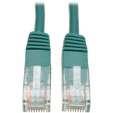 Tripp Lite 15ft Cat5e / Cat5 350MHz Molded Patch Cable RJ45 M/M Green 15' - 15 ft Category 5e Network Cable for Network Device - First End: 1 x RJ-45 Network - Male - Second End: 1 x RJ-45 Network - M...  - N002-015-GN