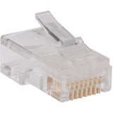 Tripp Lite RJ45 for Solid / Standard Conductor 4-Pair Cat5e Cat5 Cable 100 Pack - 100 Pack - 1 x RJ-45 Network Male - N030-100