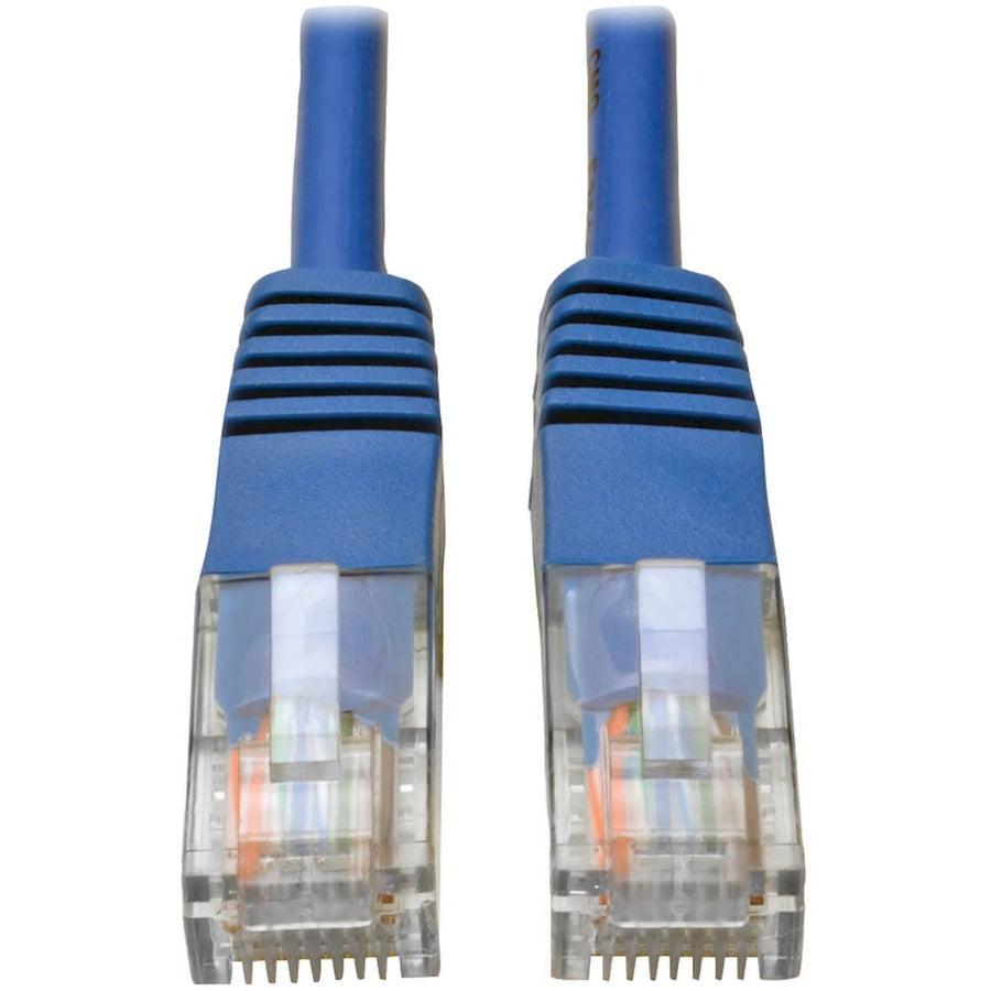 Tripp Lite 30ft Cat5e / Cat5 350MHz Molded Patch Cable RJ45 M/M Blue 30' - 30 ft Category 5e Network Cable for Network Device - First End: 1 x RJ-45 Network - Male - Second End: 1 x RJ-45 Network - Ma...  - N002-030-BL