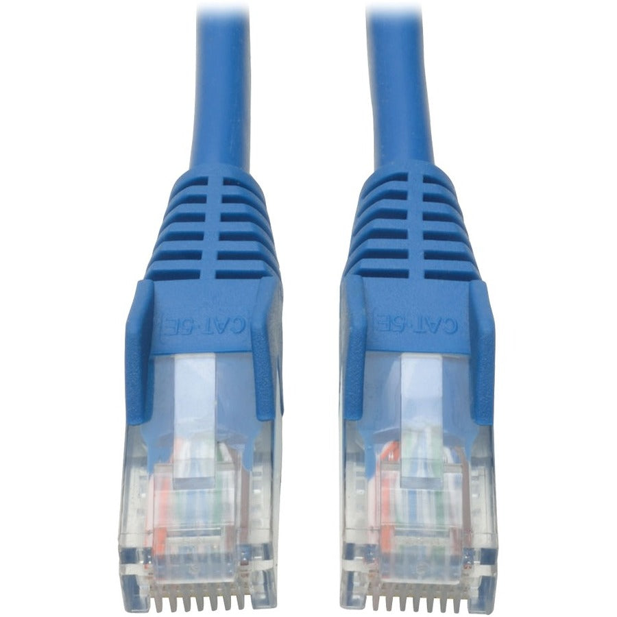 Tripp Lite 100ft Cat5e Cat5 Snagless Molded Patch Cable RJ45 M/M Blue 100' - 100 ft Category 5e Network Cable for Network Device - First End: 1 x RJ-45 Network - Male - Second End: 1 x RJ-45 Network -...  - N001-100-BL