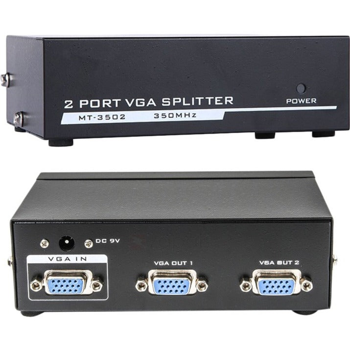 4XEM 2-Port VGA Splitter 350 MHz - 350 MHz to 350 MHz - 2048 x 1536 - 213 ft Maximum Operating Distance - VGA In - VGA Out - 4XVGASP3502