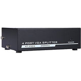4XEM 4-Port VGA Splitter 350 MHz - 350 MHz to 350 MHz - 2048 x 1536 - 213 ft Maximum Operating Distance - VGA In - VGA Out - 4XVGASP3504