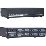4XEM 8-Port VGA Splitter 350 MHz - 350 MHz to 350 MHz - 2048 x 1536 - 213 ft Maximum Operating Distance - VGA In - VGA Out - 4XVGASP3508