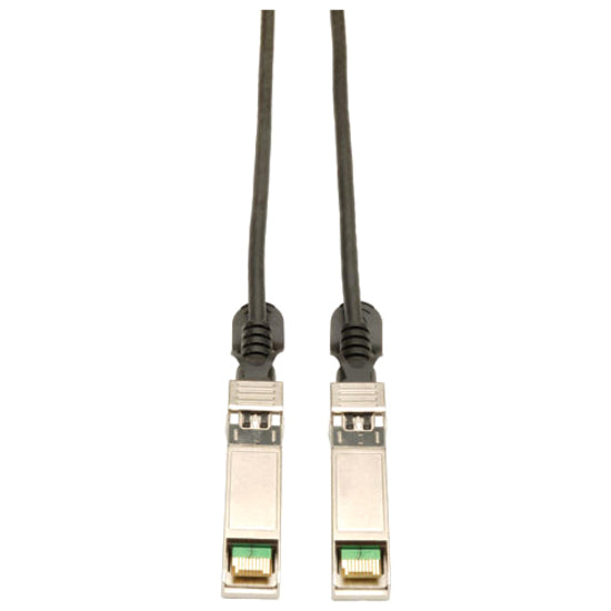 Tripp Lite 1.5M SFP+ 10Gbase-CU Twinax Passive Copper Cable SFP-H10GB-CU1-5M Compatible Black 5ft 5' - SFP+ for Network Device - 4.92 ft - 1 x SFF-8431 Male SFP+ - 1 x SFF-8431 Male SFP+ - Black - N280-005-BK