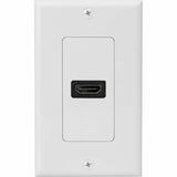4XEM Single Outlet Female High Speed HDMI Wall Plate with 3D support - White 1Port Single outlet femaleHDMI Wall Plate To Mount To A Single Gang Box - 4XWALLHDMI1