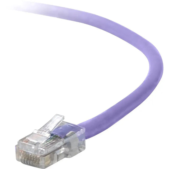 Belkin CAT6 Ethernet Patch Cable, RJ45, M/M A3L980-30-PUR - 30 ft Category 6 Network Cable for Network Device, Modem, Router, Notebook - First End: 1 x RJ-45 Network - Male - Second End: 1 x RJ-45 Net - A3L980-30-PUR - eCommerce Business Prime