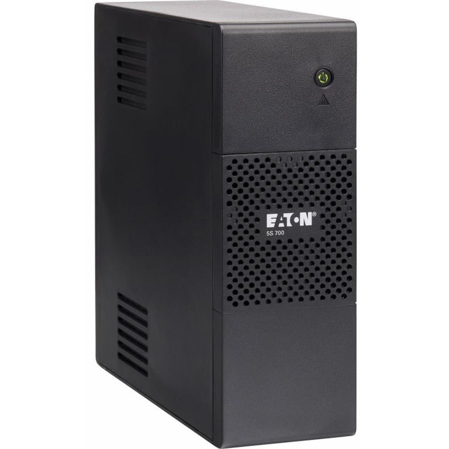 Eaton 5S UPS 700 VA 420 Watt 120V Line-Interactive Battery Backup Tower USB - Tower - 2 Minute Stand-by - 110 V AC Input - 115 V AC Output - 8 x NEMA 5-15R - 5S700