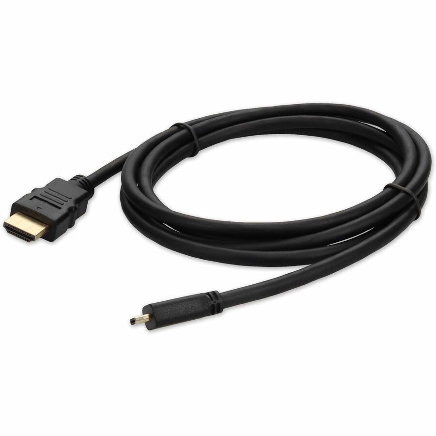 5PK 6ft HDMI 1.4 Male to Micro-HDMI 1.4 Male Black Cables For Resolution Up to 4096x2160 (DCI 4K) - 100% compatible and guaranteed to work - HDMI2MHDMI6-5PK