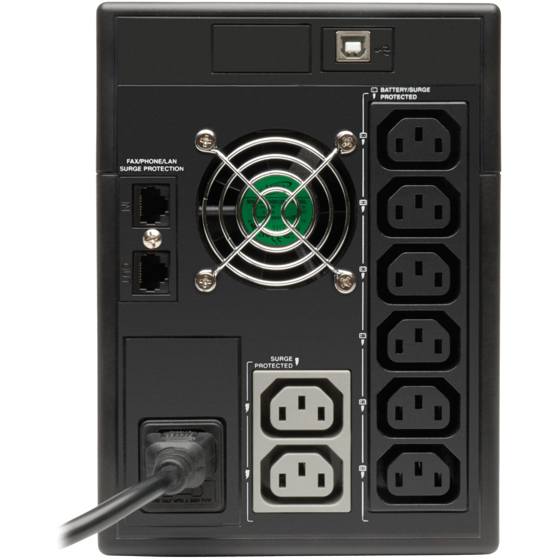 Tripp Lite UPS 1500VA 900W International Smart LCD Tower AVR 230V USB C13 - Tower - 8 Hour Recharge - 230 V DC Input - 230 V AC Output - 8 x IEC 60320 C13 - SMX1500LCDT