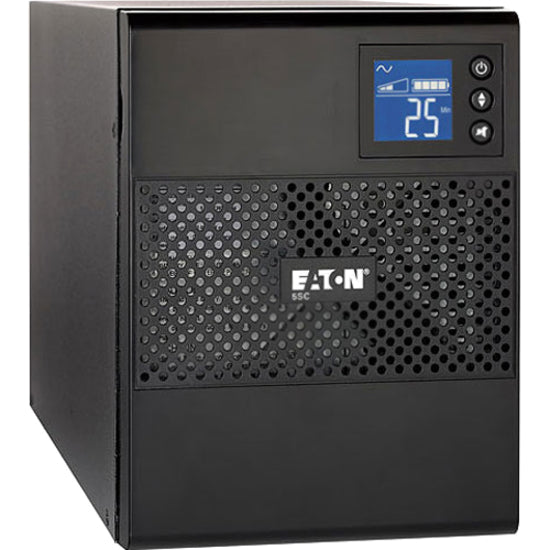 Eaton 5SC UPS 1500 VA 1080 Watt 120V Line-Interactive Battery Backup Tower USB - Tower - 5 Minute Stand-by - 110 V AC Input - 8 x NEMA 5-15R - 5SC1500