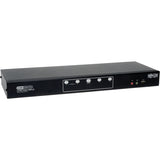 Tripp Lite 4-Port Dual Monitor DVI KVM Switch with Audio and USB 2.0 Hub, Cables included - 4 Computer(s) - 1 Local User(s) - 2560 x 1600 - 1 x Network (RJ-45) - 7 x USB - 10 x DVI - Desktop - TAA Com...  - B004-2DUA4-K