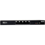 Tripp Lite 4-Port Dual Monitor DVI KVM Switch with Audio and USB 2.0 Hub, Cables included - 4 Computer(s) - 1 Local User(s) - 2560 x 1600 - 1 x Network (RJ-45) - 7 x USB - 10 x DVI - Desktop - TAA Com...  - B004-2DUA4-K