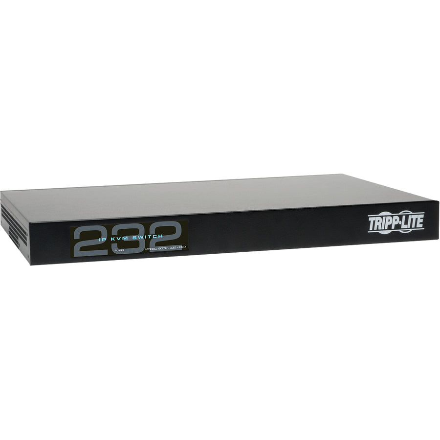 Tripp Lite 32-Port Cat5 IP KVM Switch 1 Local 2 Remote User 1URM Rackmount - 32 Computer(s) - 1 Local User(s) - 2 Remote User(s) - 1920 x 1080 - 36 x Network (RJ-45) - 2 x USB1 x VGA - Rack-mountable ...  - B072-032-IP2