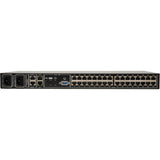 Tripp Lite 32-Port Cat5 IP KVM Switch 1 Local 2 Remote User 1URM Rackmount - 32 Computer(s) - 1 Local User(s) - 2 Remote User(s) - 1920 x 1080 - 36 x Network (RJ-45) - 2 x USB1 x VGA - Rack-mountable ...  - B072-032-IP2