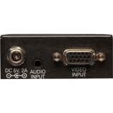 Tripp Lite 2-Port VGA with Audio over Cat5 / Cat6 Extender Splitter, Transmitter - with EDID Copy, 1920x1440 at 60Hz - B132-002A-2