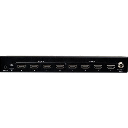 Tripp Lite 4x4 HDMI Matrix Switch Video/Audio 1920x1200 @ 60Hz/1080p TAA - 1920x1080 at 60Hz / 1080p - B119-4X4