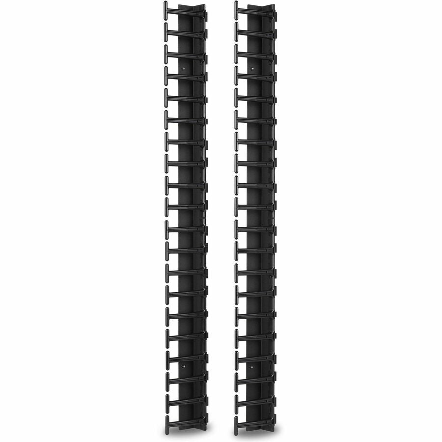 APC by Schneider Electric Vertical Cable Manager for NetShelter SX 600mm Wide 42U (Qty 2) - Cable Manager - Black - 2 Pack - 42U Rack Height - AR7721
