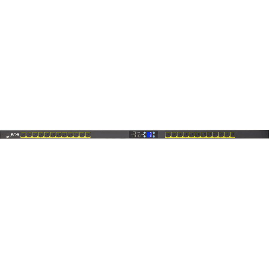 Eaton Metered Input Rack PDU 1.92 kW max 120V 16A 0U Vert. Single-Phase PDU - NEMA L5-20P - 24 x NEMA 5-20R - 120 V AC - 1920 W - Network (RJ-45) - 38U - Rack-mountable - EMI101-10