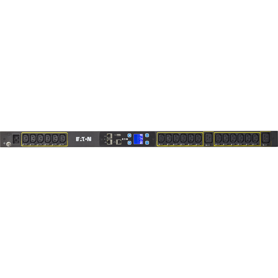 Eaton Metered Input Rack PDU 3.84 kW max 100-240V 16A 0U Single-Phase PDU - IEC 60320 C20 - 18 x IEC 60320 C13, 2 x IEC 60320 C19 - 120 V AC, 230 V AC - 3840 W - Network (RJ-45) - 21U - Rack-mountable - EMI103-10