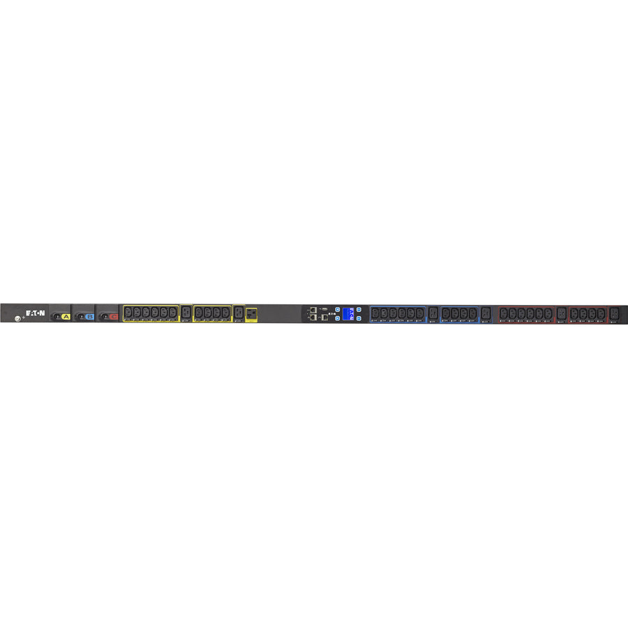 Eaton Metered Input Rack PDU 8.64 kW max 120/208V 24A 0U Three-Phase PDU - NEMA L21-30P - 30 x IEC 60320 C13, 6 x IEC 60320 C19, 1 x NEMA 5-20R - 120 V AC, 230 V AC - 8640 W - Network (RJ-45) - 38U - ...  - EMI310-10