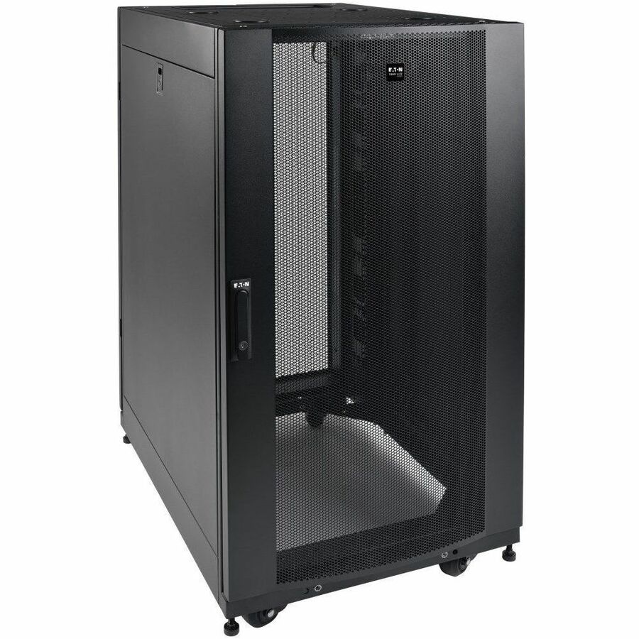 Tripp Lite 25U Rack Enclosure Server Networking Cabinet Shallow Depth - For A/V Equipment - 25U Rack Height27" Rack Depth - Floor Standing - Black - Steel - 3000 lb Maximum Weight Capacity - 3000 lb D - SR25UBSD3