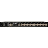 Tripp Lite 32-Port Cat5 IP KVM Switch 1 Local 2 Remote 16 USB Dongles Rackmount - 32 Computer(s) - 1 Local User(s) - 2 Remote User(s) - 1920 x 1080 - 36 x Network (RJ-45) - 2 x USB1 x VGA - Rack-mount...  - B072-032-IP2-K