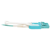 Tripp Lite 1M 10Gb 50/125 OM3 Fiber Cable Push / Pull Tabs LC/LC Aqua 3ft - Fiber Optic for Network Device - 3 ft - 2 x LC Male Network - 2 x LC Male Network - Aqua - N820-01M-T