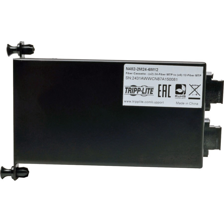 Tripp Lite 2 x 24 Fiber MTP/MPO to 6 x 12 Fiber MTP/MPO Breakout Cassette - MTP/MPO Breakout Cassette - N482-2M24-6M12