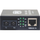 Tripp Lite 10/100 UTP to Multimode Fiber Media Converter RJ45 / SC 550M 850nm - 1 x Network (RJ-45) - 10/100Base-TX, 100Base-FX - Desktop - N784-001-SC-MM