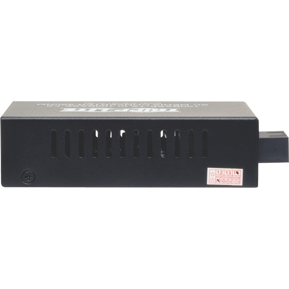 Tripp Lite 10/100 UTP to Multimode Fiber Media Converter RJ45 / SC 550M 850nm - 1 x Network (RJ-45) - 10/100Base-TX, 100Base-FX - Desktop - N784-001-SC-MM