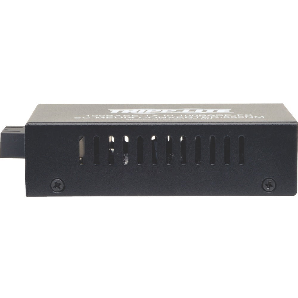 Tripp Lite 10/100 UTP to Multimode Fiber Media Converter RJ45 / SC 550M 850nm - 1 x Network (RJ-45) - 10/100Base-TX, 100Base-FX - Desktop - N784-001-SC-MM
