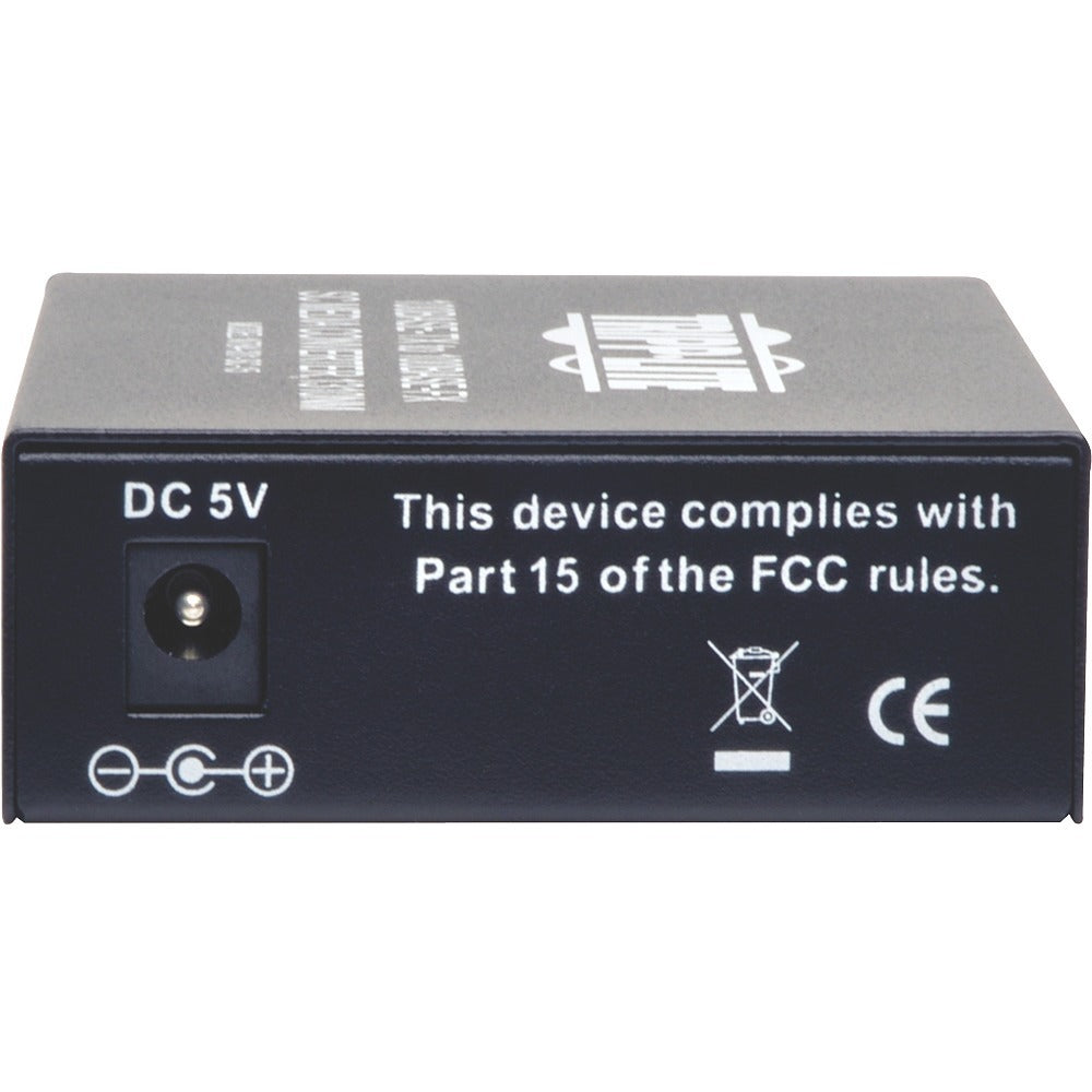 Tripp Lite 10/100 UTP to Singlemode Fiber Media Converter RJ45 / SC 15km 1310nm - 1 x Network (RJ-45) - 10/100Base-TX, 1000Base-FX - Desktop - N784-001-SC-15
