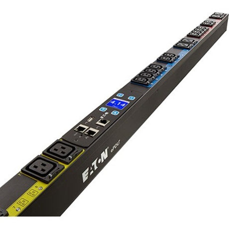 Eaton Managed Rack PDU 5.76 kW max 120/208V 16A 50-60Hz 0U Three-Phase PDU - NEMA L21-20P - 6 x IEC 60320 C19, 18 x IEC 60320 C13 - 120 V AC, 230 V AC - 5760 W - Network (RJ-45) - 38U - Vertical - EMA325-10 EATON